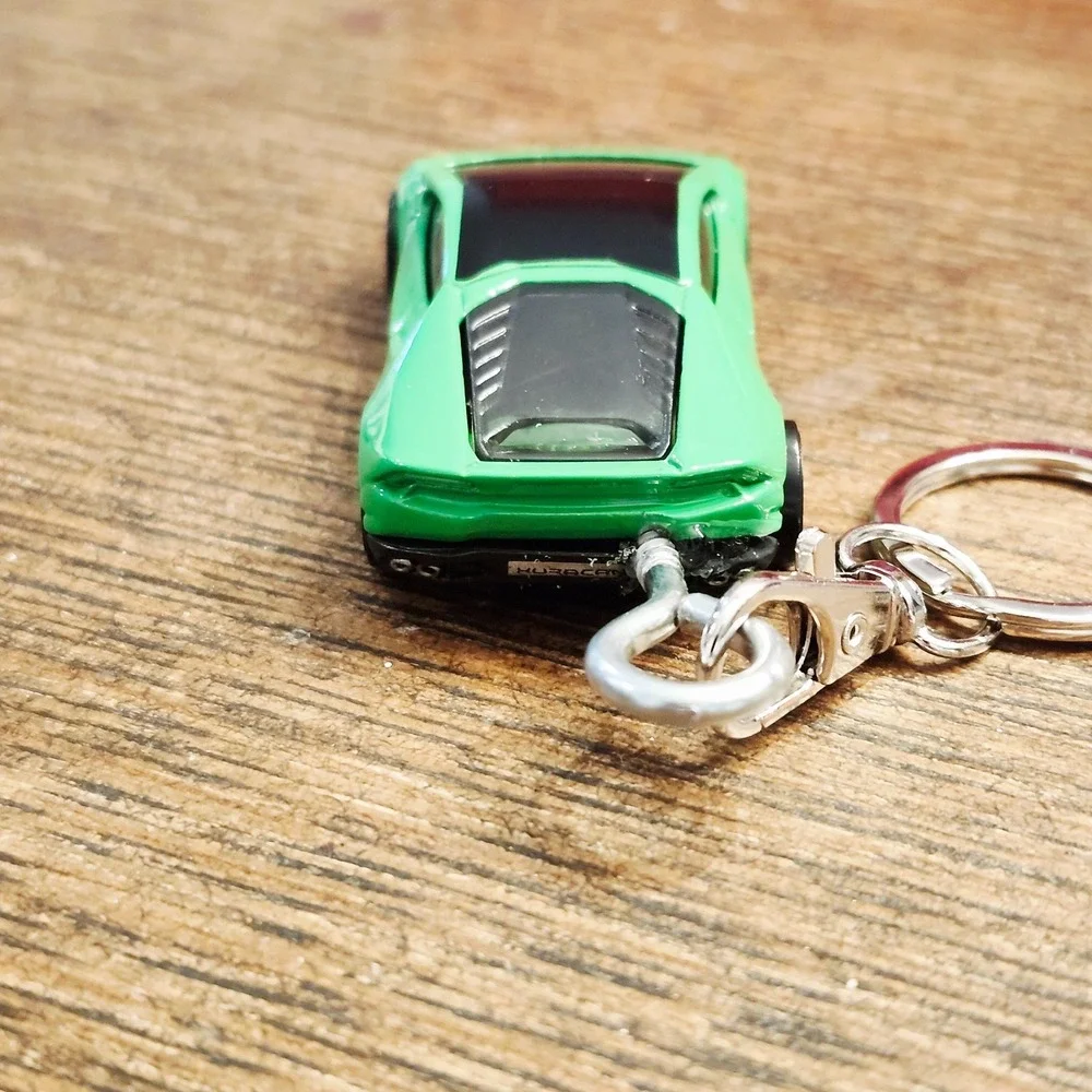 Lamborghini‎ Huracan Green LP610-4 Keychain Keyring 1:64 Custom Hot Wheels